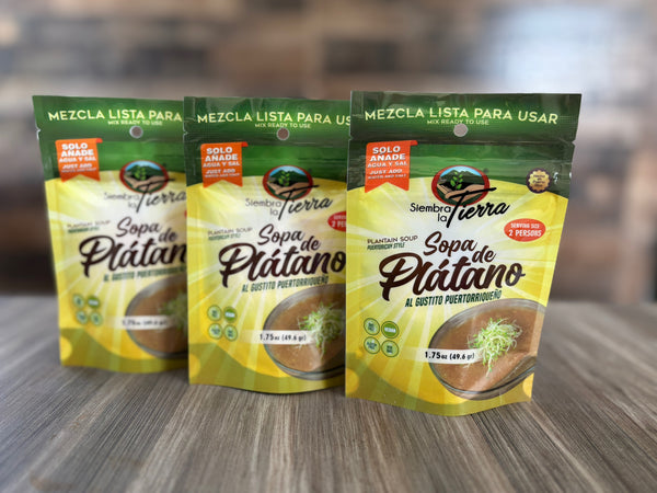 Sopa de Plátano - Just add water - Incluye 3 empaques