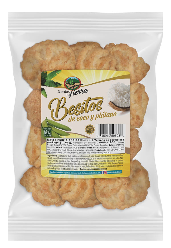 Besito de Coco y Plátano - Empaque (2.4 oz.)