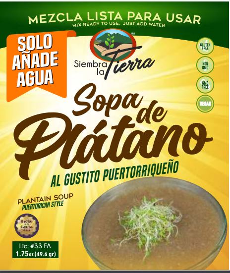 Sopa de Plátano - Just add water - Incluye 3 empaques