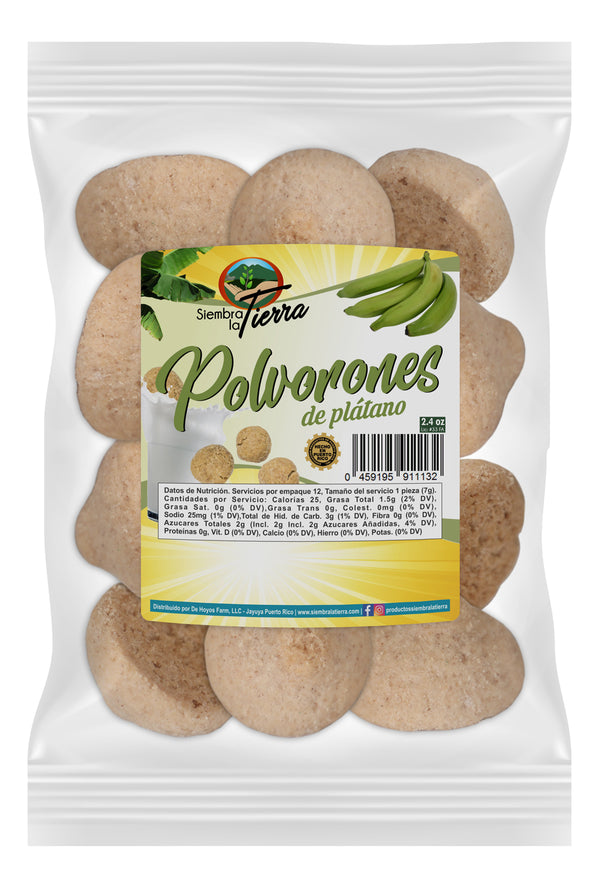 Polvorones de Plátano - Empaque (2.4 oz.)